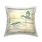 Stupell Industries Three Sandpipers Walking Beach Coast Throw Pillow, 18" x 18"